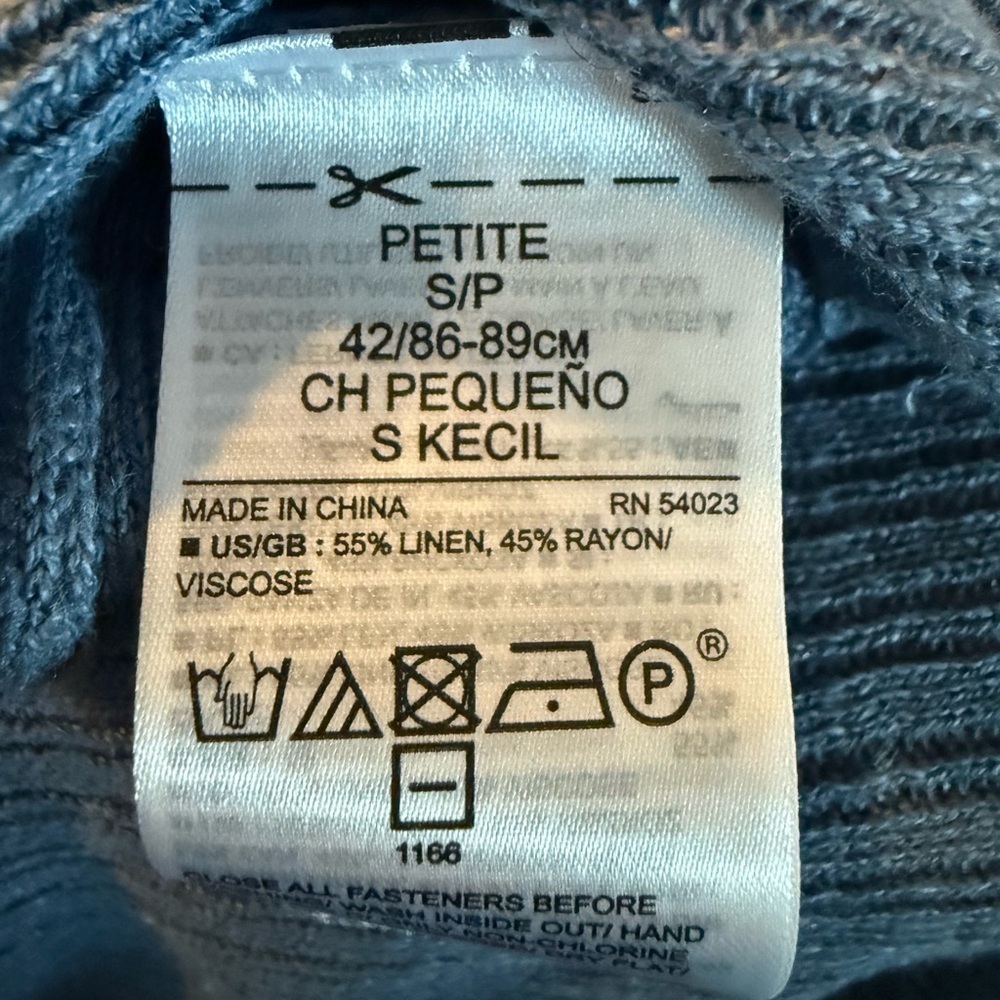 Banana Republic Ribbed Linen Blend Cardigan Size PS - Picture 5 of 5
